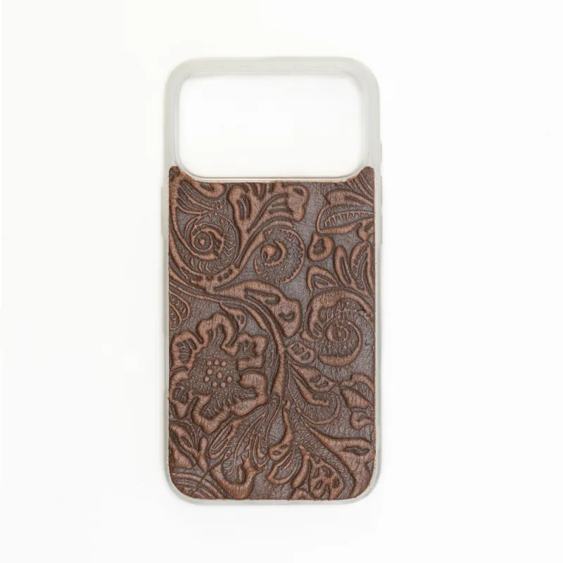Toolcrest Embossed Leather iPhone 17 Pro Max Mobile Case sold by Myra Bag