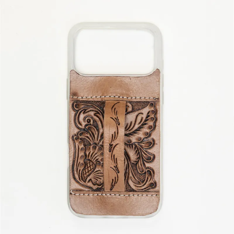 Toolcrest Handtooled iPhone 17 Pro Max Mobile Case sold by Myra Bag