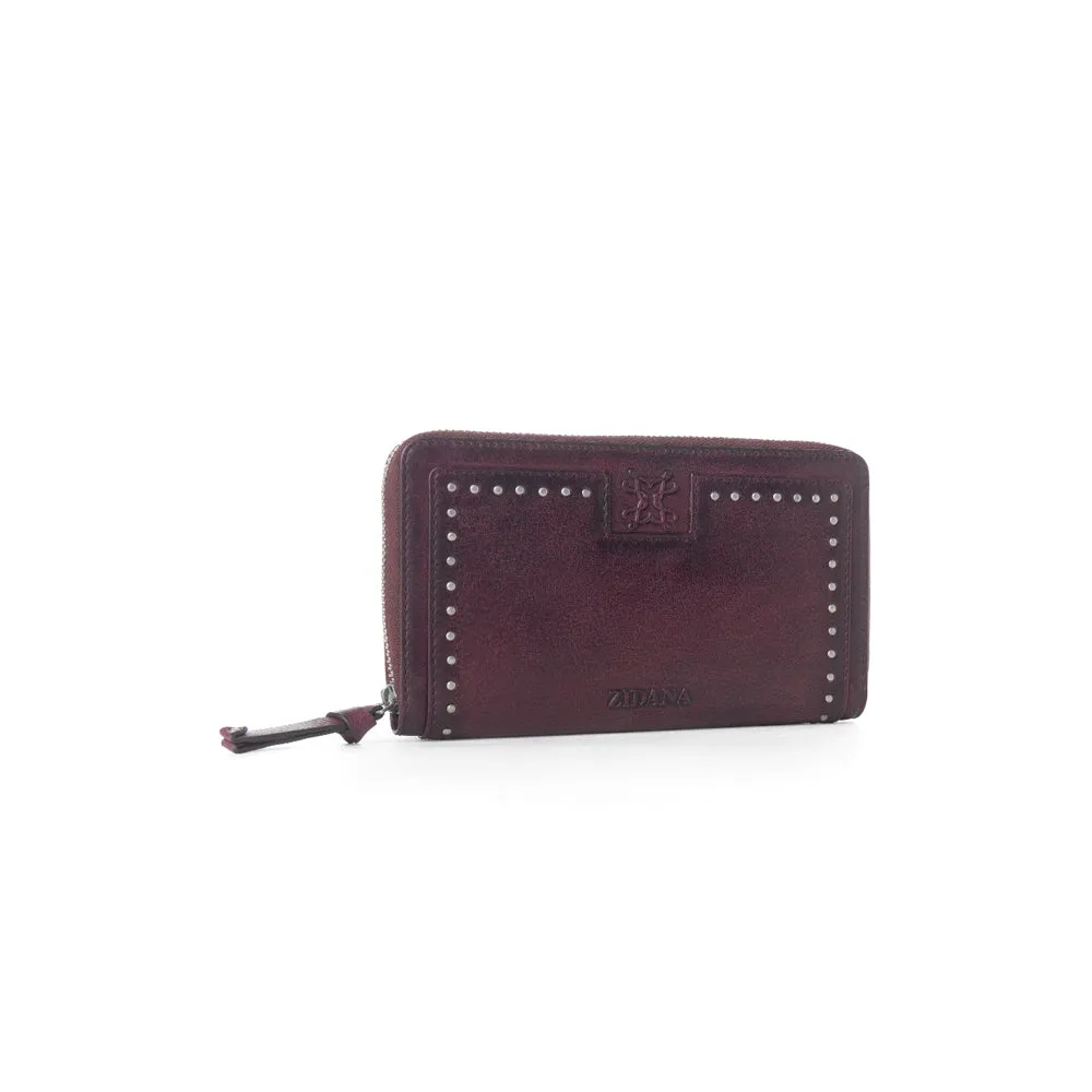 Zidana Astra Studded Veg Tanned Leather Wallet Variant Combo sold by Myra Bag product image thumbnail 3