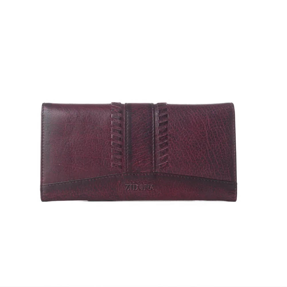 Zidana Santa Fe Woven Veg Tanned Leather Wallet Variant Combo sold by Myra Bag product image thumbnail 4