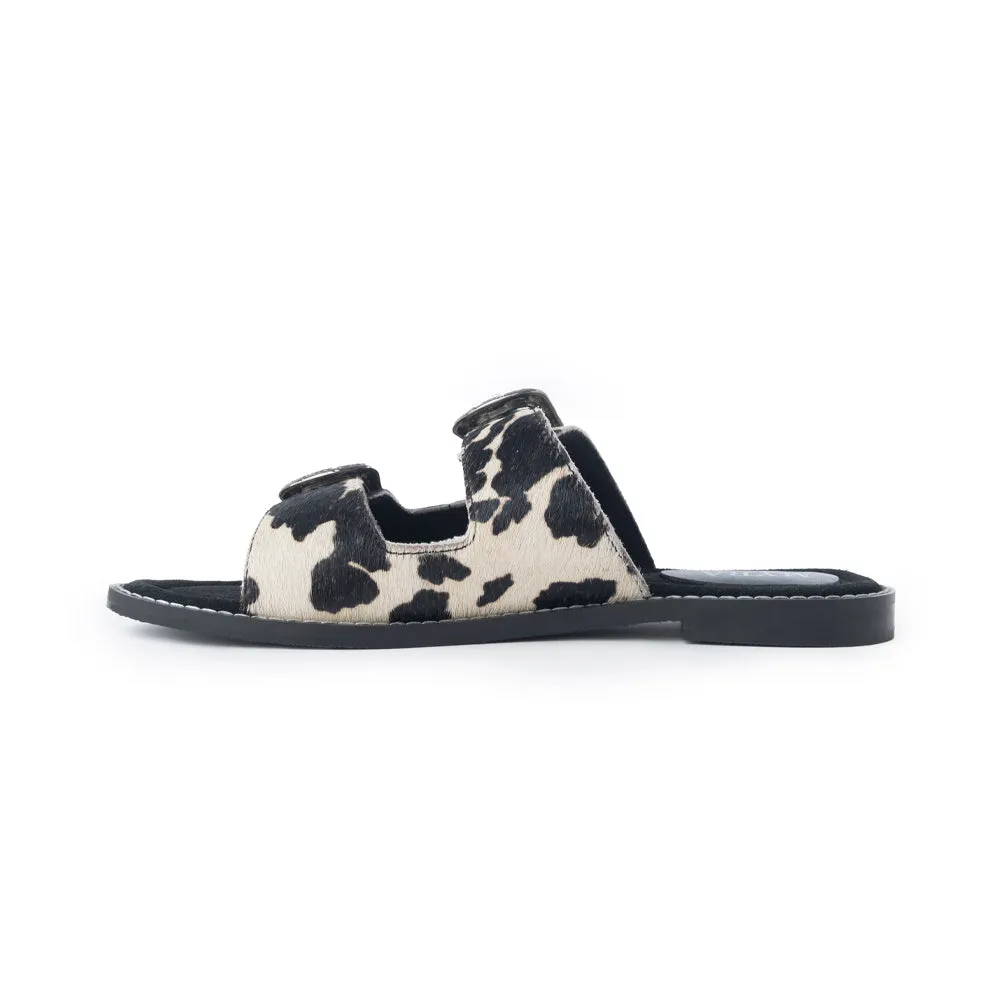 Midnight Grove Hairon Leather Sandals in Ranch Ivory sold by Myra Bag product image thumbnail 4