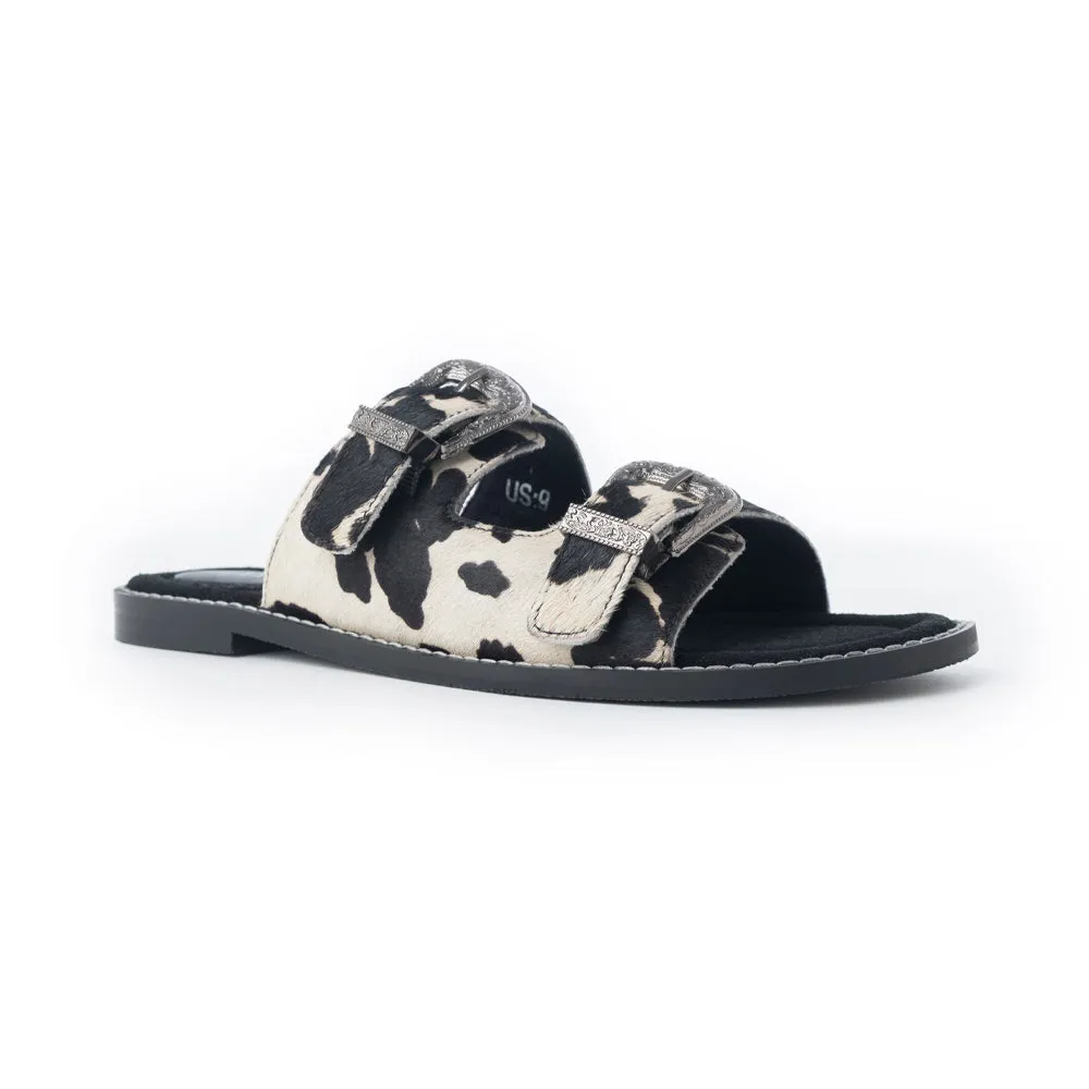 Midnight Grove Hairon Leather Sandals in Ranch Ivory sold by Myra Bag product image thumbnail 2