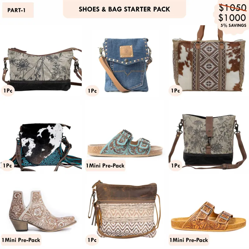 Starter Pack $1000 - Western Shoes & Bags made by Myra Bag