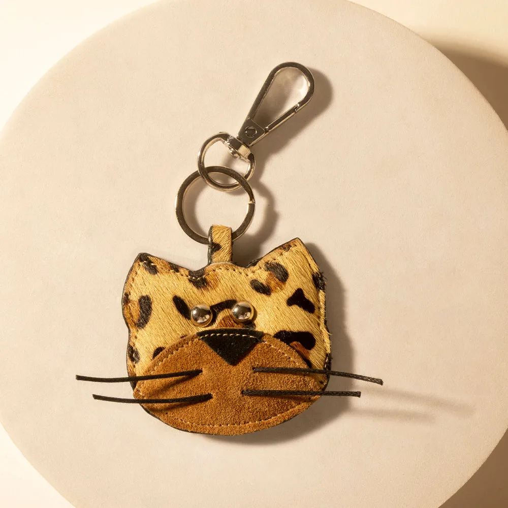 Calico Ridge Cat Keychain in Desert Hide Mix sold by Myra Bag