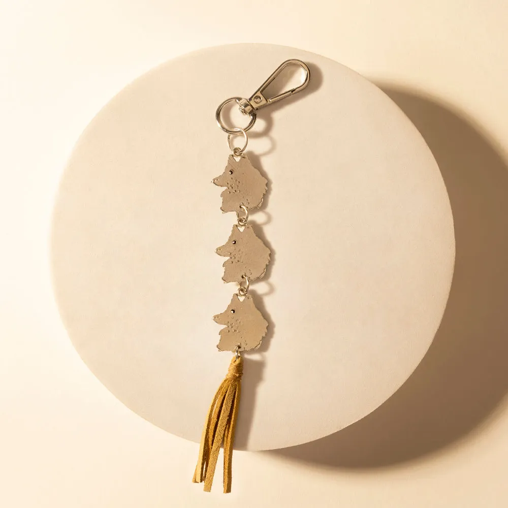 Rangefeather Fringe Keychain in Saddle Tan sold by Myra Bag product image thumbnail 2