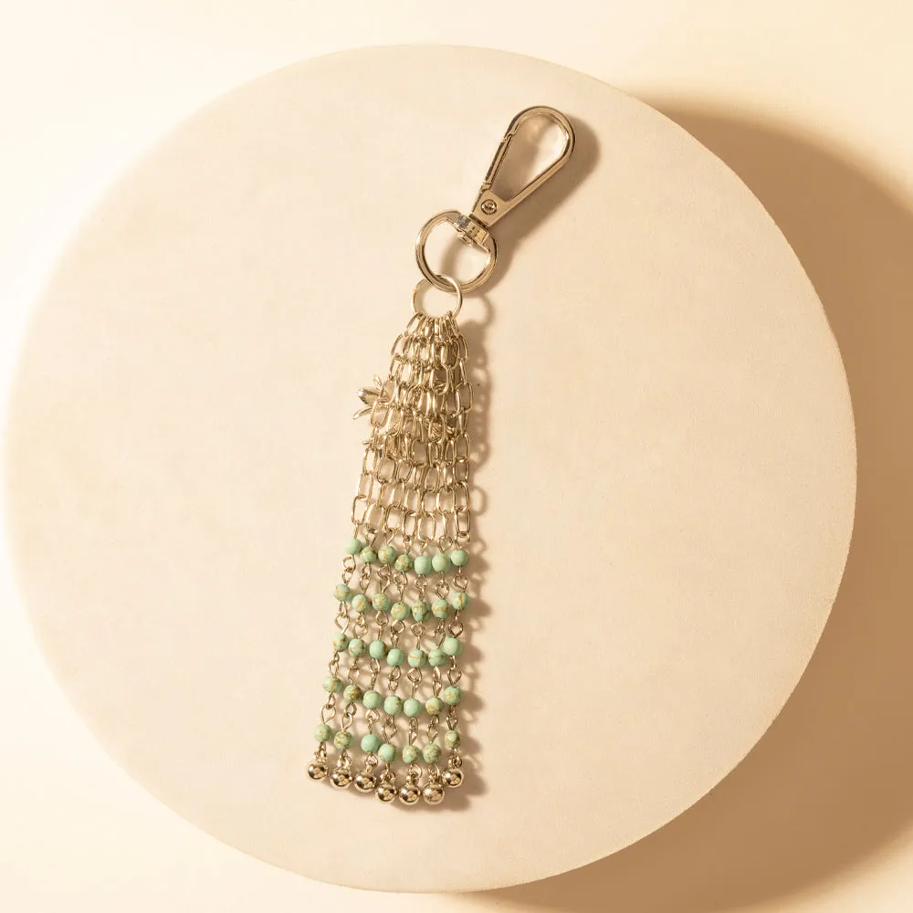 Hitch Chain Keychain in Desert Turquoise sold by Myra Bag