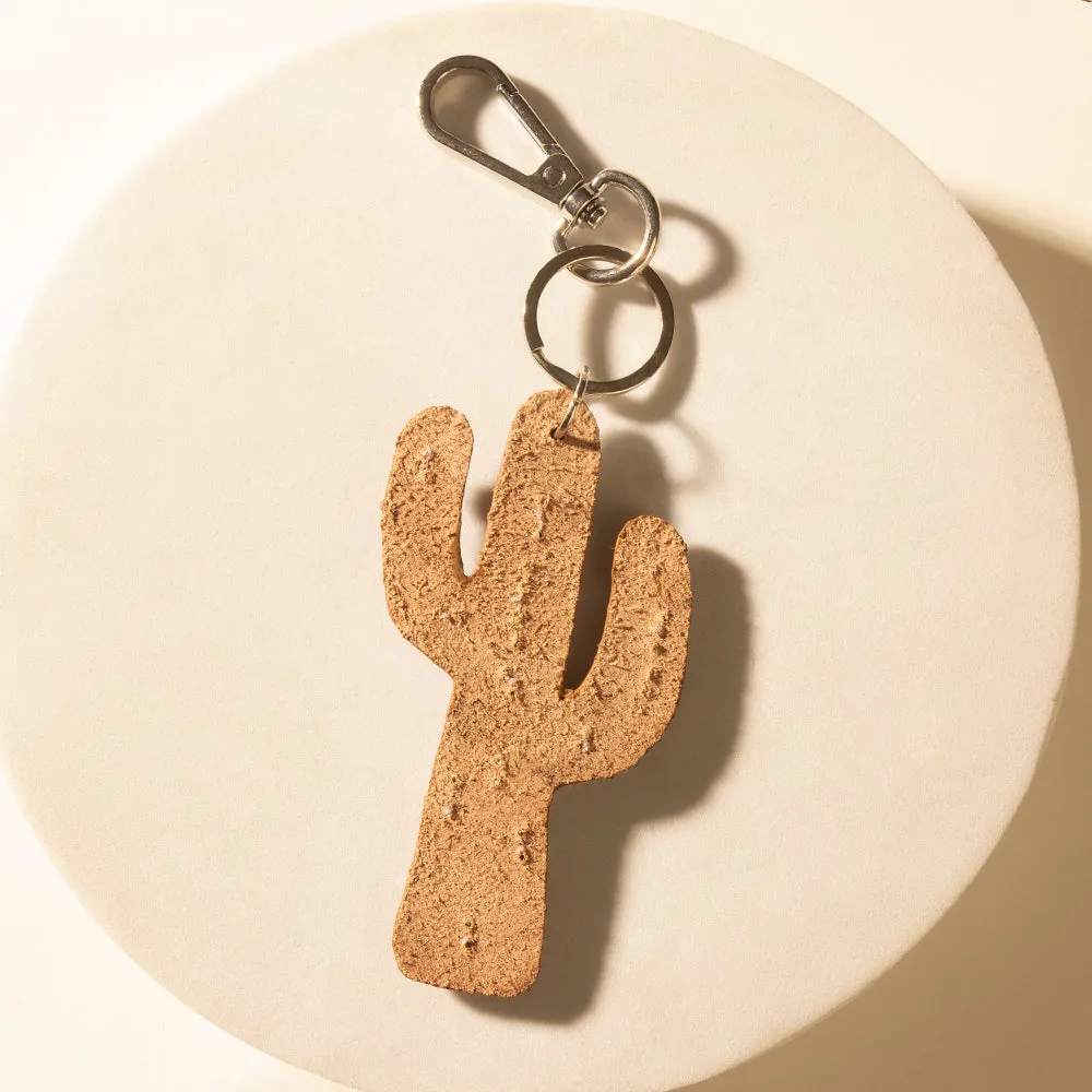 Cactus Prairie Handtooled Leather Key Fob in Canyon Teal sold by Myra Bag product image thumbnail 2