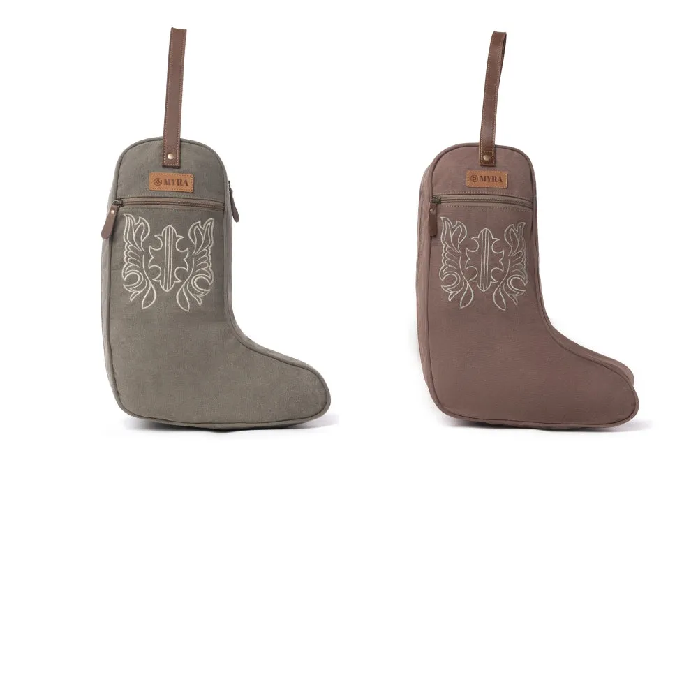 Sunstone Cotton & Leather Boot Bag Variant Combo sold by Myra Bag