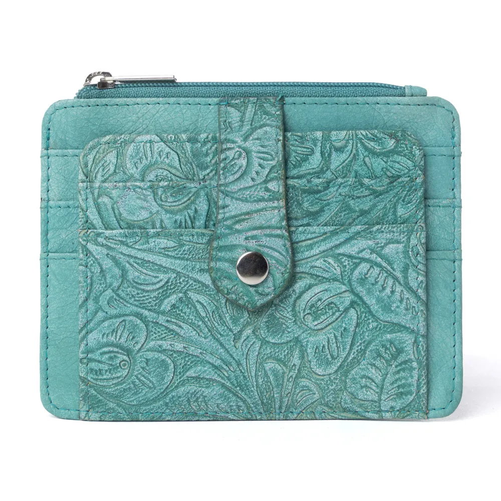 Driftwood Cove Embossed Leather Credit Card Holder Variant Combo sold by Myra Bag product image thumbnail 2