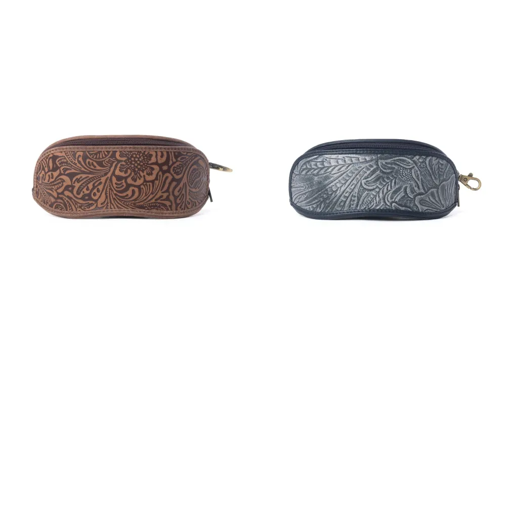 Silver Creek Embossed Leather Sunglass Case Variant Combo sold by Myra Bag