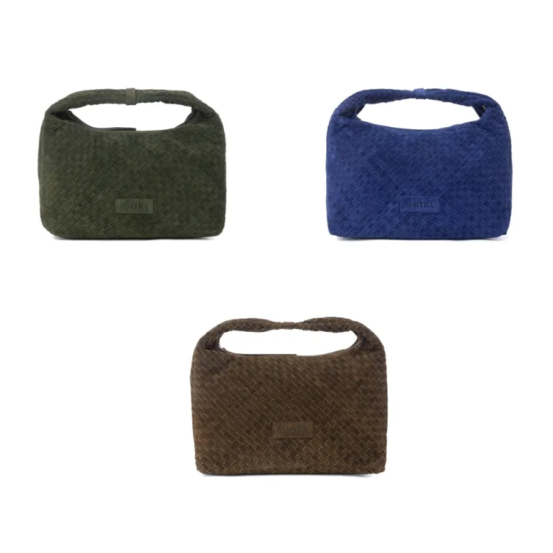 Saddle Weave Genuine Suede Leather Bag Variant Combo made by Myra Bag