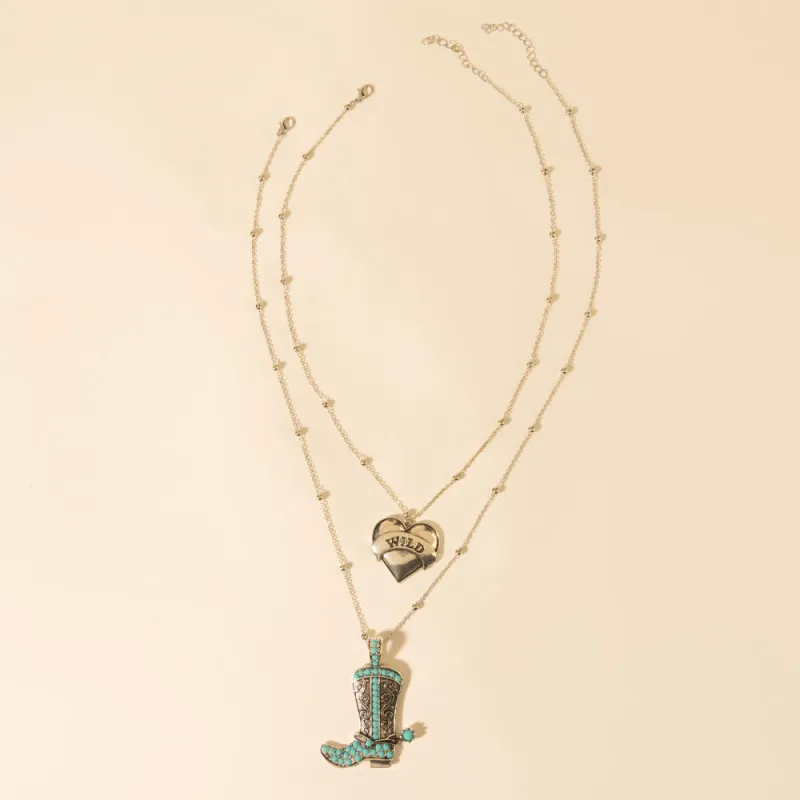 Wild Star Stomping Necklace in Desert Turquoise made by Myra Bag