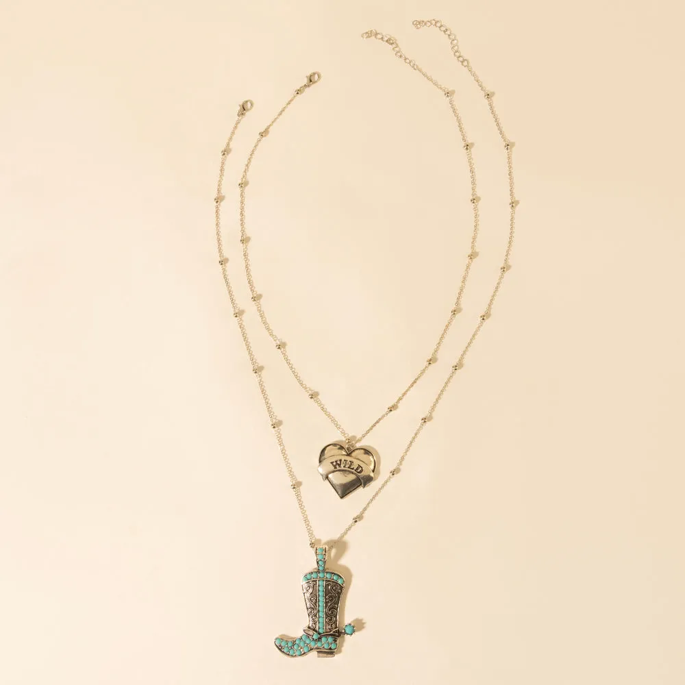 Wild Star Stomping Necklace in Desert Turquoise sold by Myra Bag