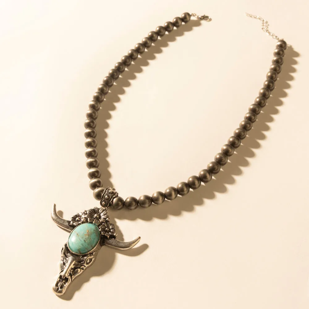 Stone & Horn Chain in Ash Beads sold by Myra Bag product image thumbnail 3