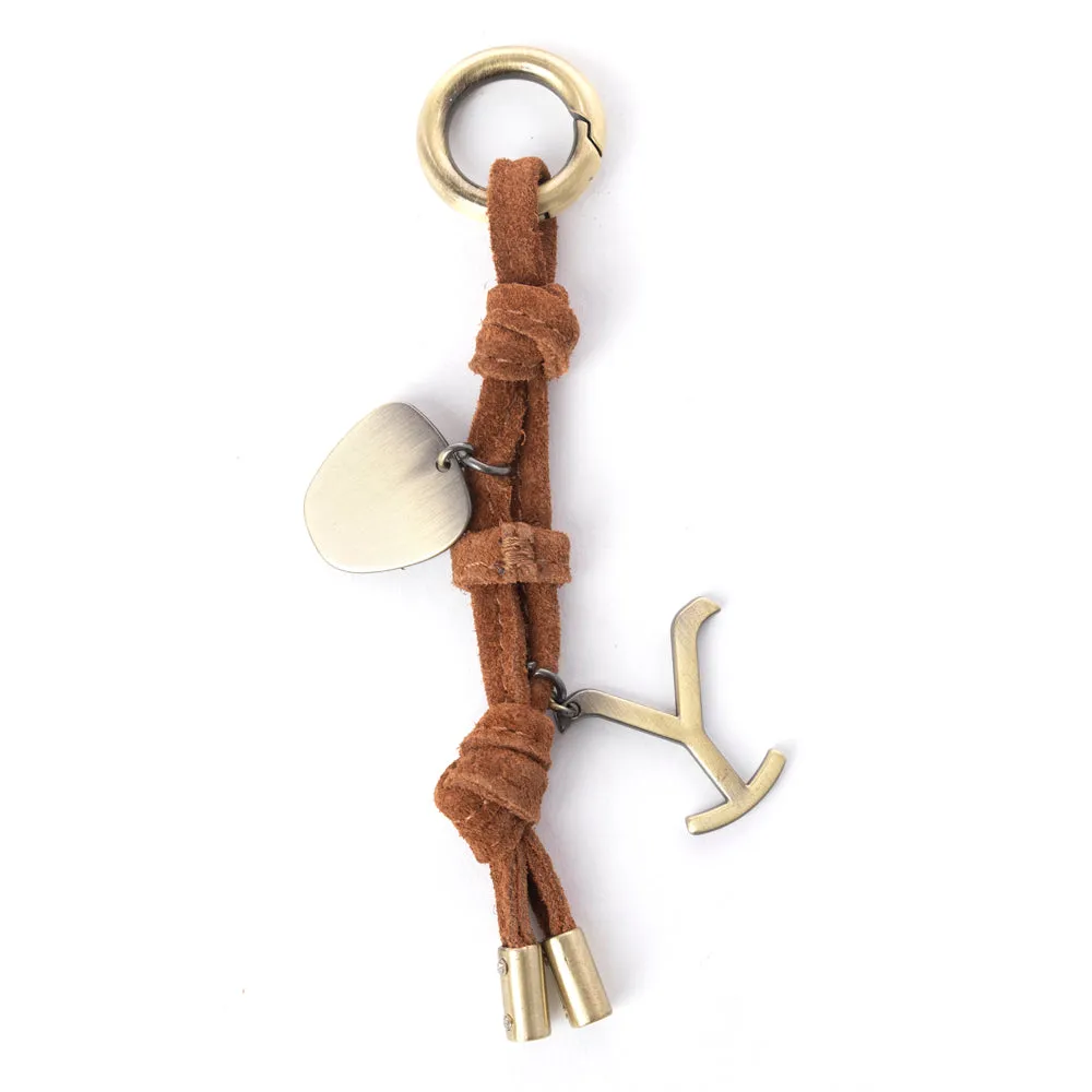 Yellowstone Lariat Loop Leather Key Fob in Warm Ochre sold by Myra Bag product image thumbnail 2