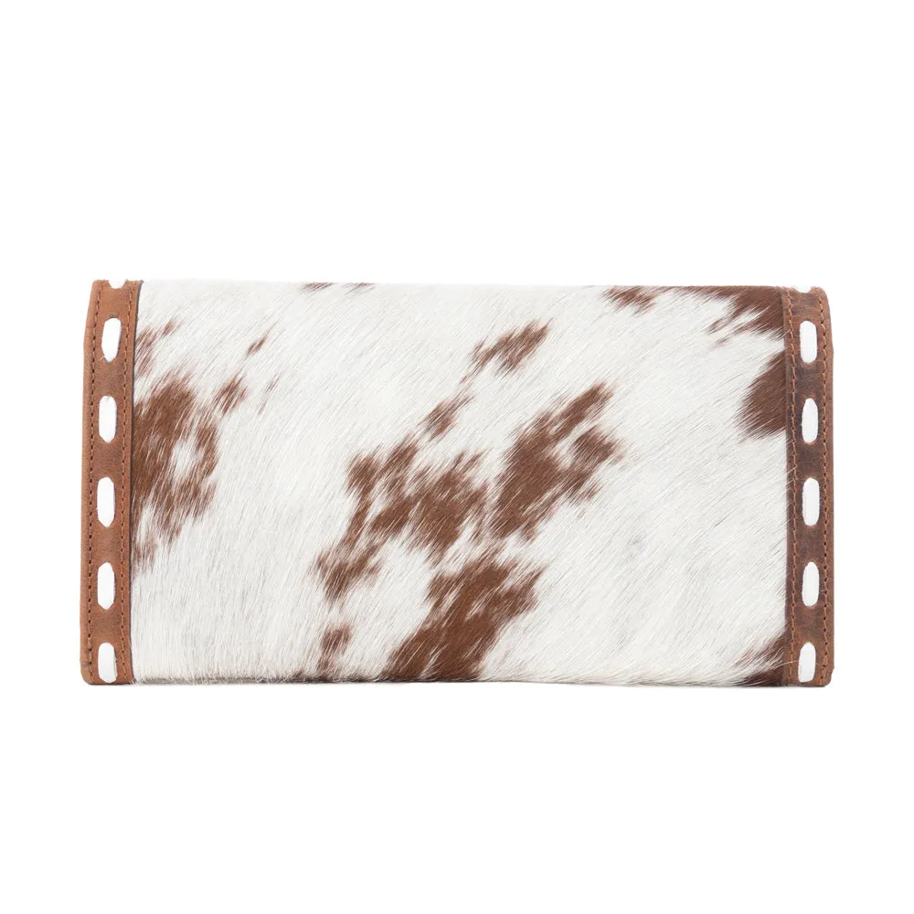Yellowstone Sienna Stockyard Hairon Leather Women’s Purse in Cream Cocoa sold by Myra Bag product image thumbnail 3