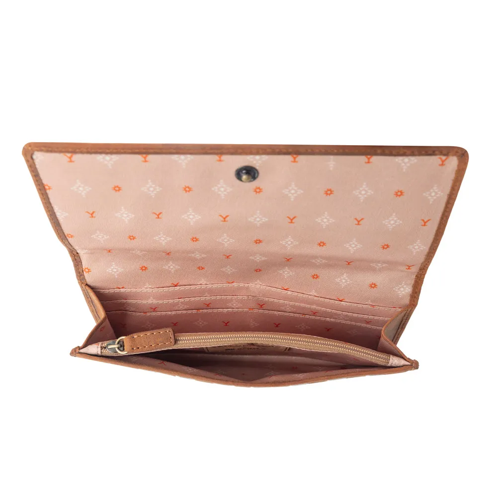 Yellowstone Sienna Stockyard Hairon Leather Women’s Purse in Cream Cocoa sold by Myra Bag product image thumbnail 4