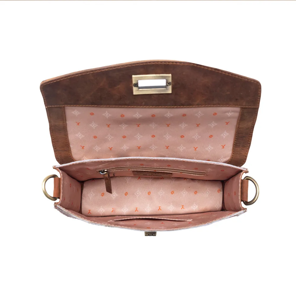 Yellowstone Russet Valley Handtooled Bag in Warm Chestnut sold by Myra Bag product image thumbnail 5