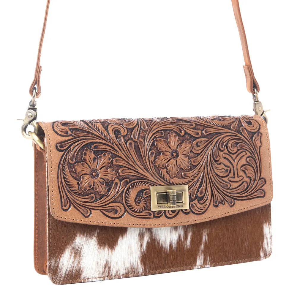 Yellowstone Russet Valley Handtooled Bag in Warm Chestnut sold by Myra Bag product image thumbnail 2
