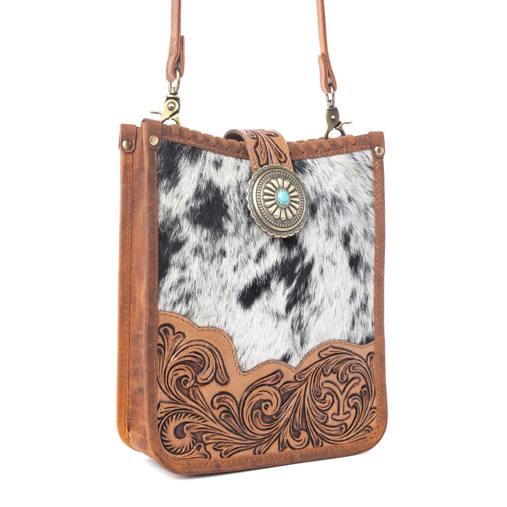 Yellowstone Snowfield Handtooled Bag in Cream Auburn sold by Myra Bag product image thumbnail 2