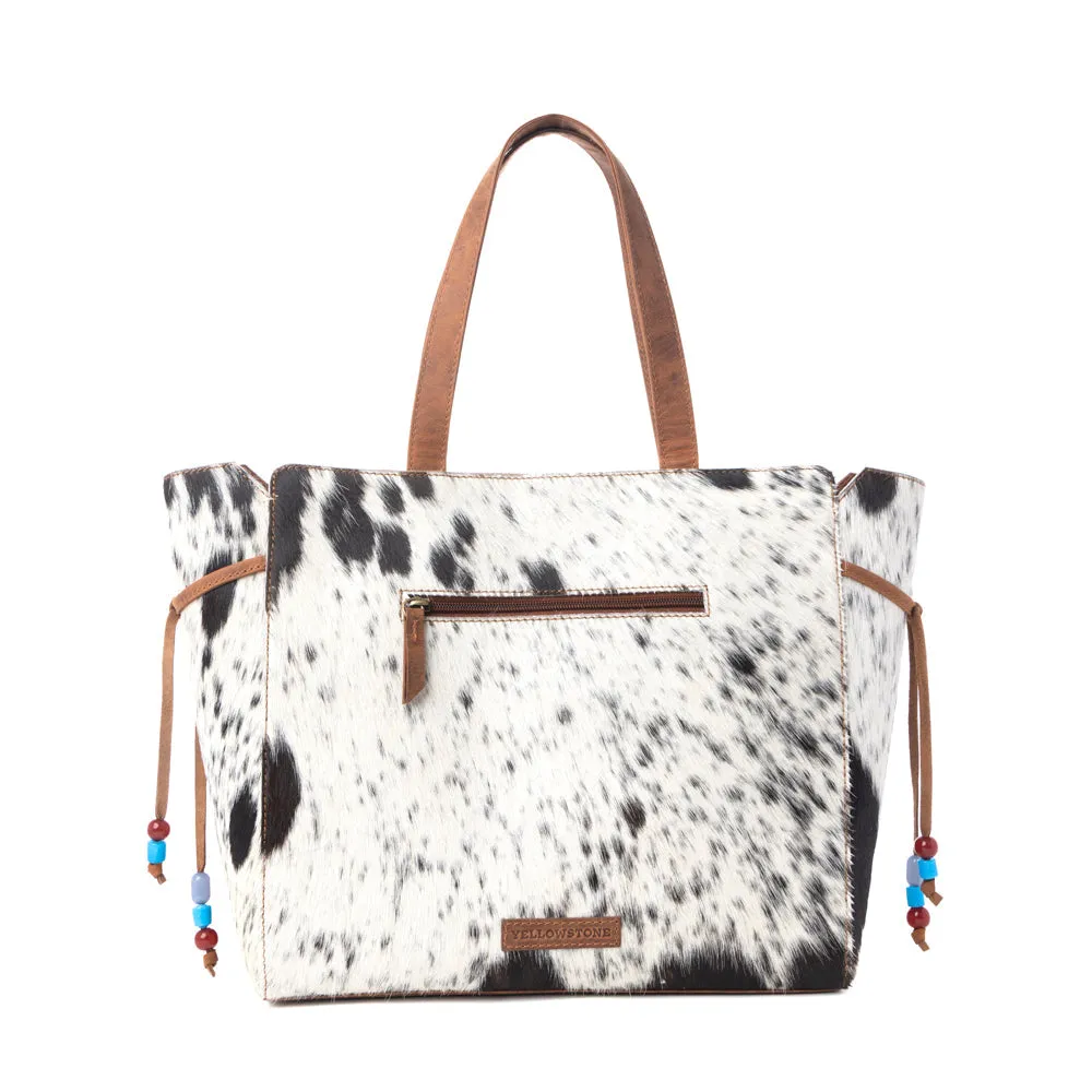 Yellowstone Winter Prairie Handtooled Bag in Ivory Toffee sold by Myra Bag product image thumbnail 3