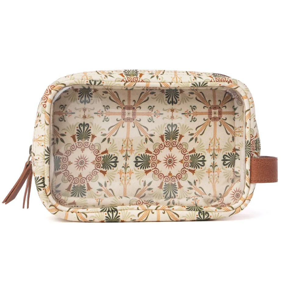 Willow Grove Cotton & Plastic Men's Shaving Kit in Oat Khaki sold by Myra Bag product image thumbnail 3