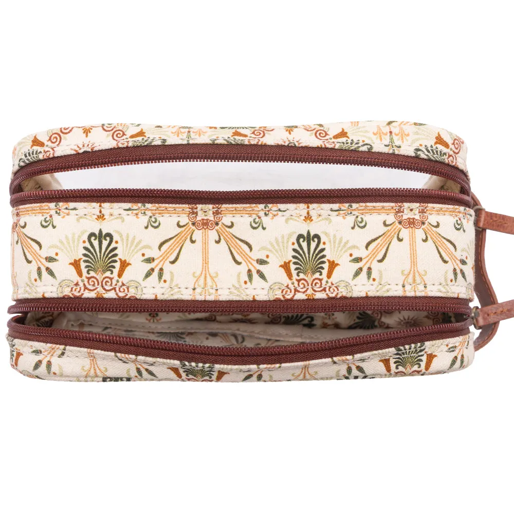 Willow Grove Cotton & Plastic Men's Shaving Kit in Oat Khaki sold by Myra Bag product image thumbnail 4