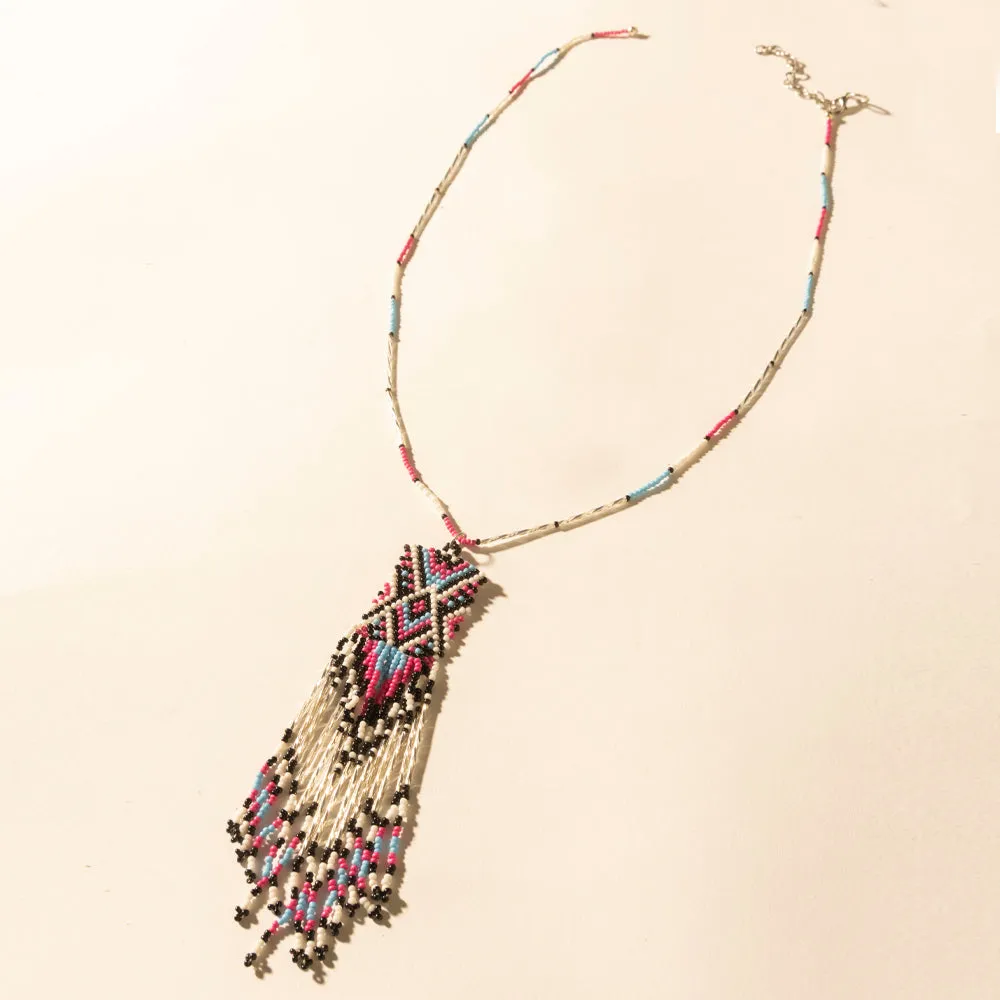 Sky and Coral in necklace in Turquoise sold by Myra Bag product image thumbnail 3