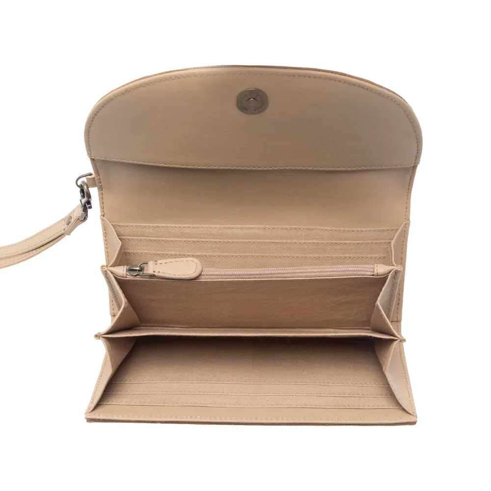 Stoneflower Hairon Leather Women's Wallet in Onyx Pearl sold by Myra Bag product image thumbnail 4