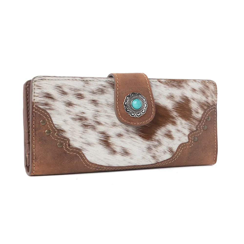 Cedarbar Hairon Leather Women’s Wallet in Honey Drift sold by Myra Bag product image thumbnail 2