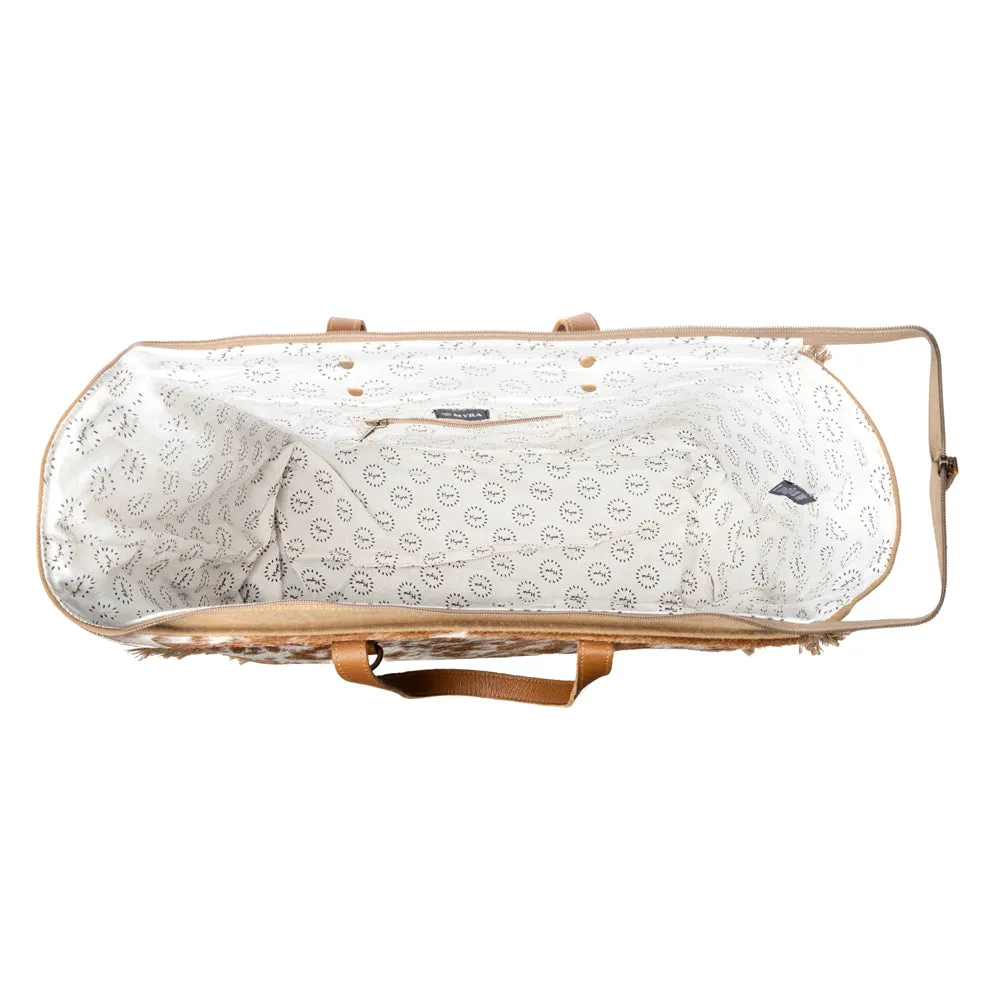 Cartwright Hand-Tooled Bag in Tan & White sold by Myra Bag product image thumbnail 4