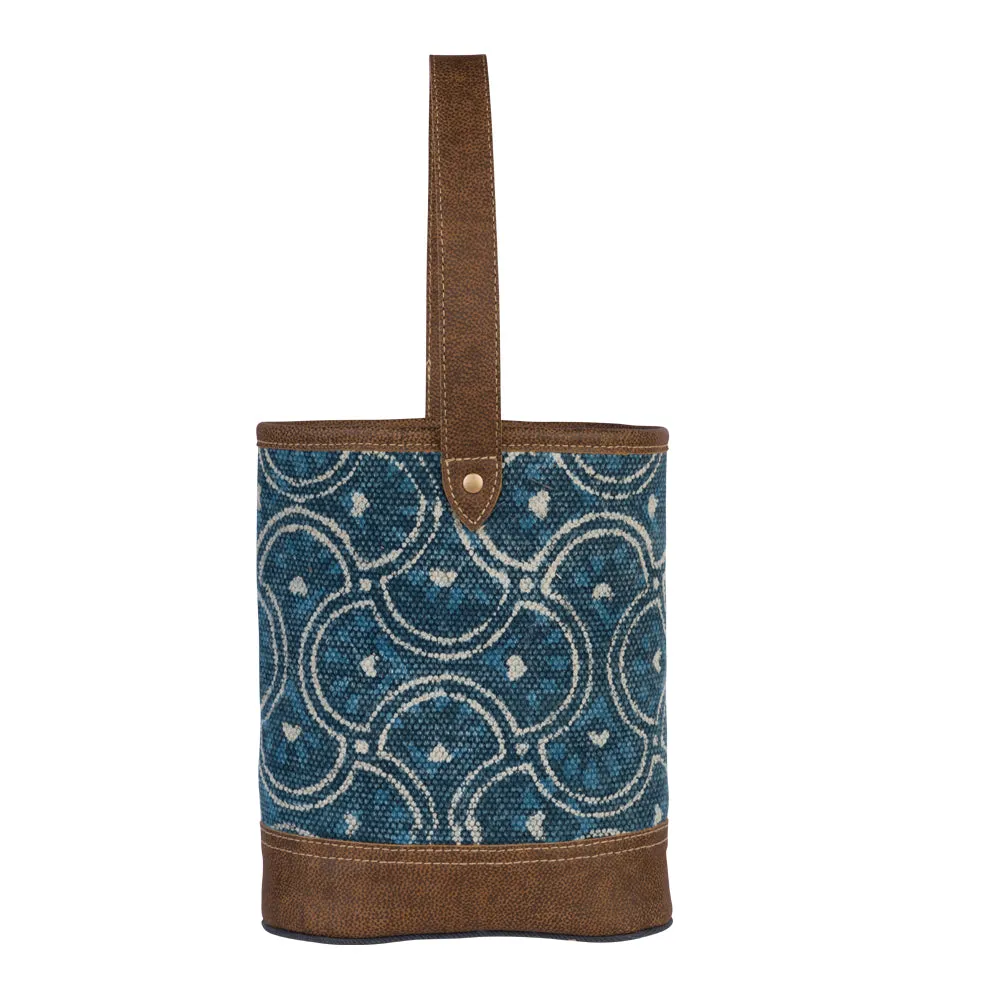 Cool Blue Wine Bag sold by Myra Bag
