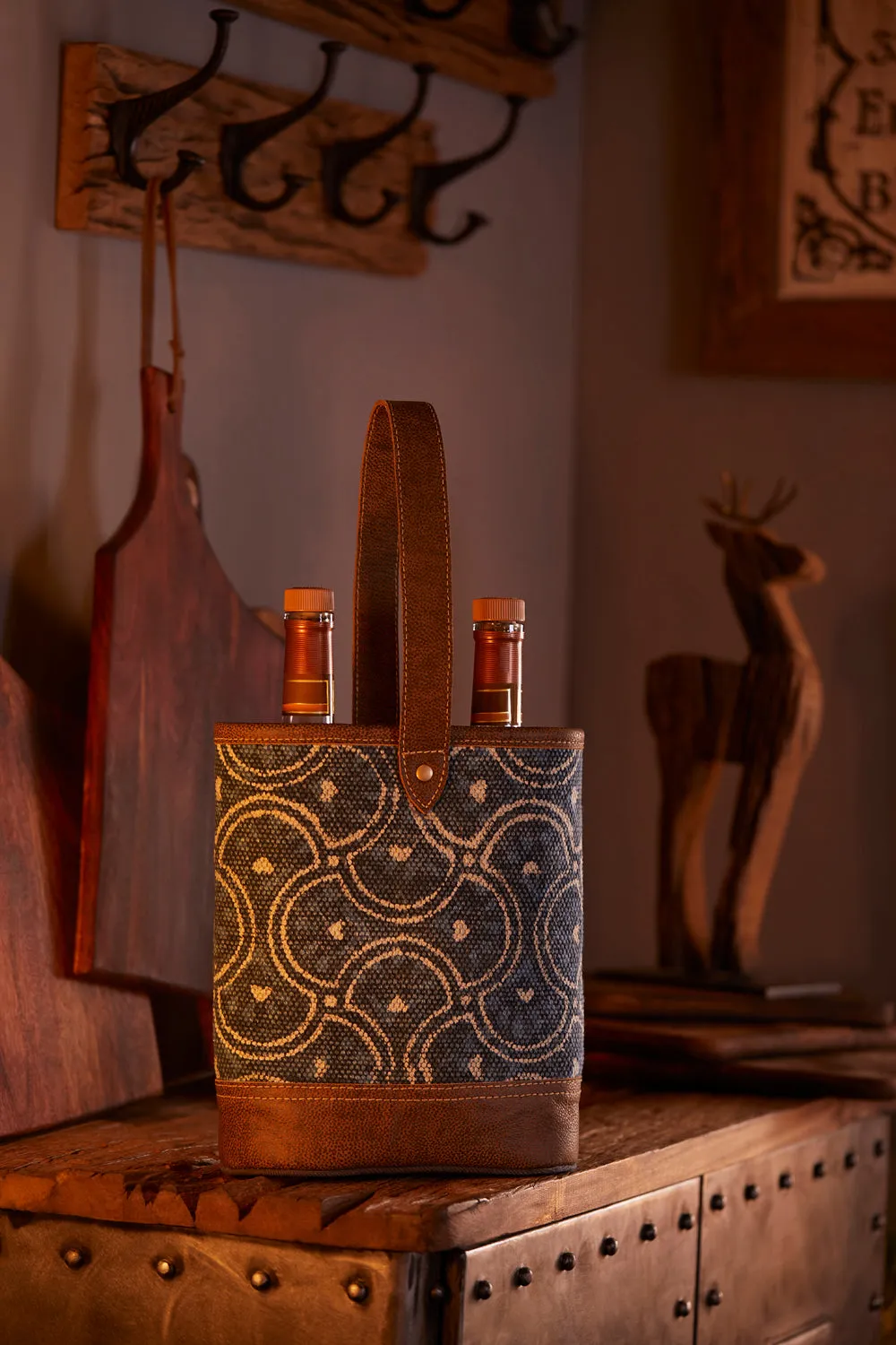 Cool Blue Wine Bag sold by Myra Bag product image thumbnail 3