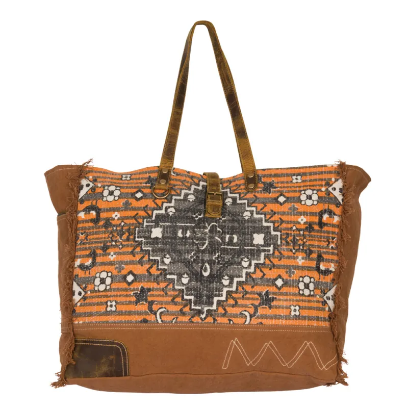 Rust Affair Weekender Bag made by Myra Bag