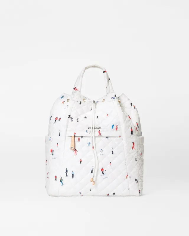 Dede Ski Print Metro Convertible Backpack sold by MZ Wallace