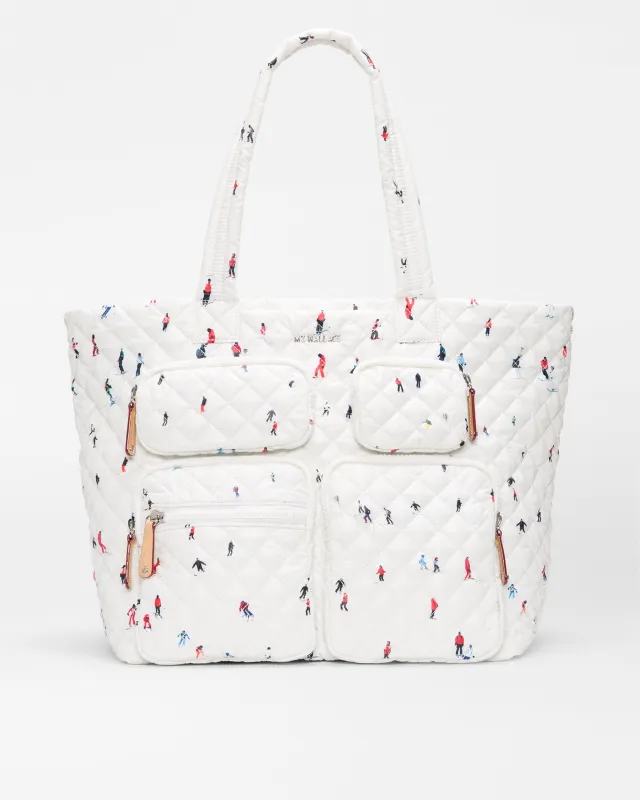 Dede Ski Print Large Metro Travel Tote sold by MZ Wallace
