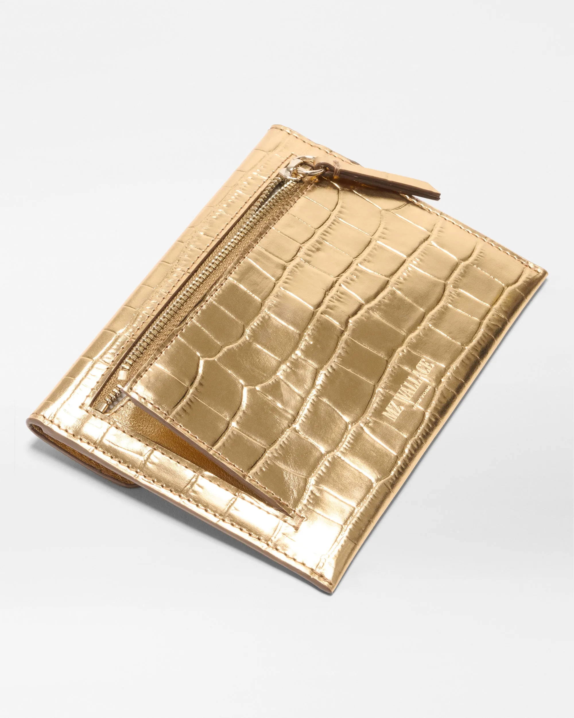 Gold Croc Effect Greta sold by MZ Wallace product image thumbnail 4