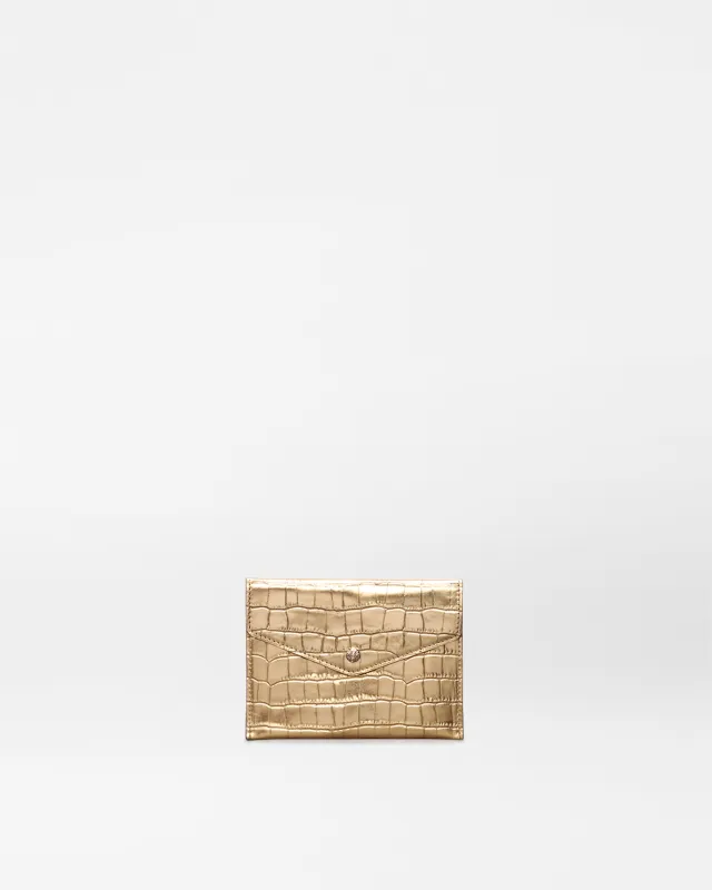 Gold Croc Effect Greta sold by MZ Wallace