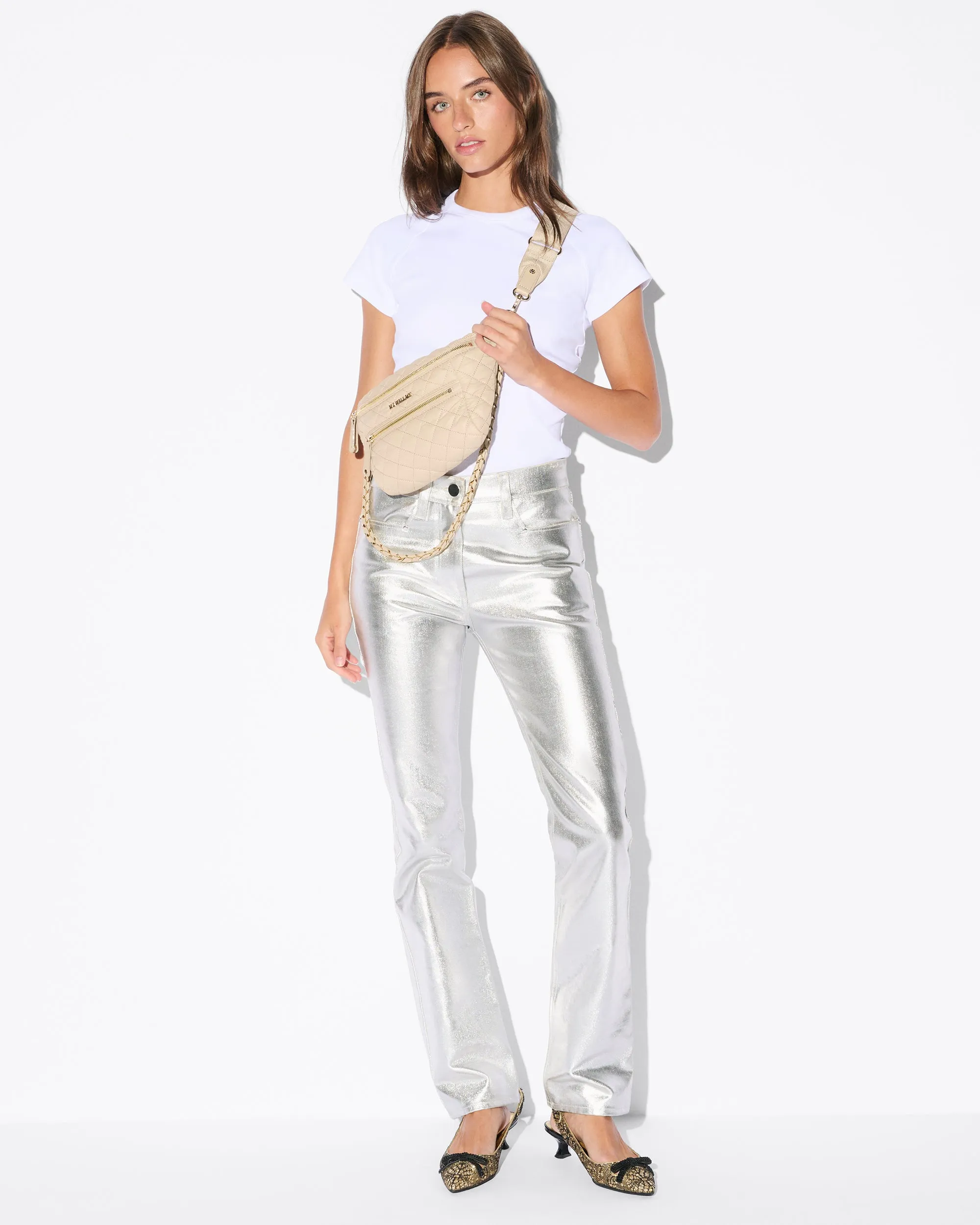 Buff Small Crosby Crossbody Sling sold by MZ Wallace product image thumbnail 2