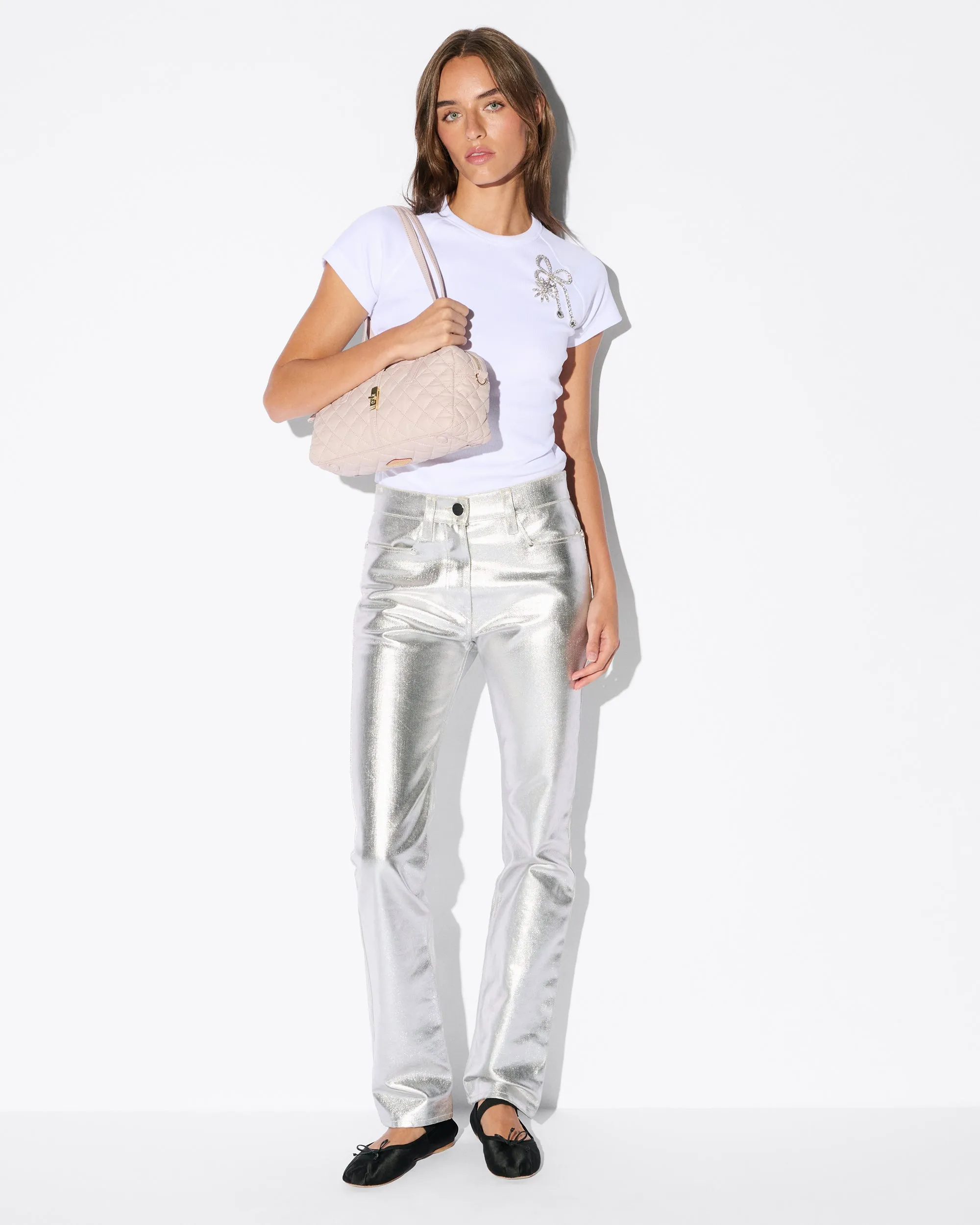 City Pink Small Astor Satchel sold by MZ Wallace product image thumbnail 5