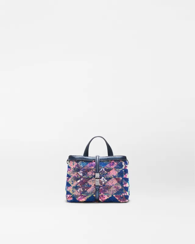 Aurora Sequin Mini Astor Top Handle sold by MZ Wallace