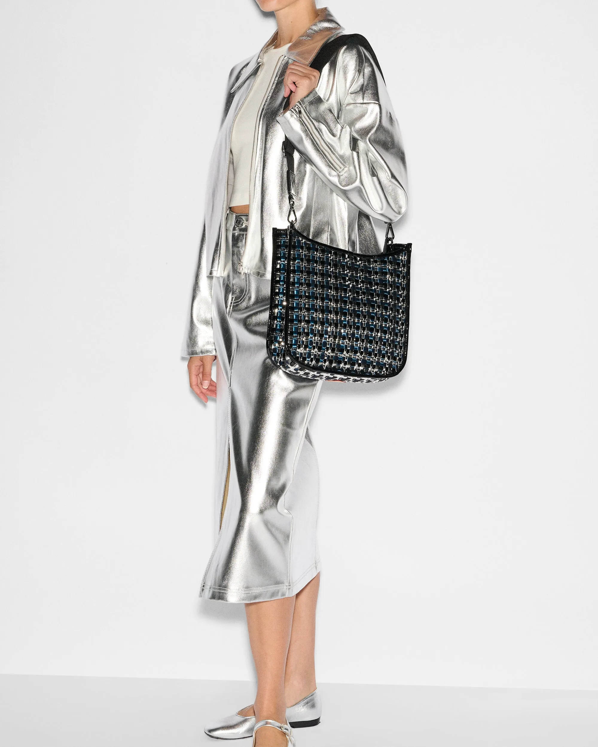 Midnight Woven Woven Box Crossbody sold by MZ Wallace product image thumbnail 4