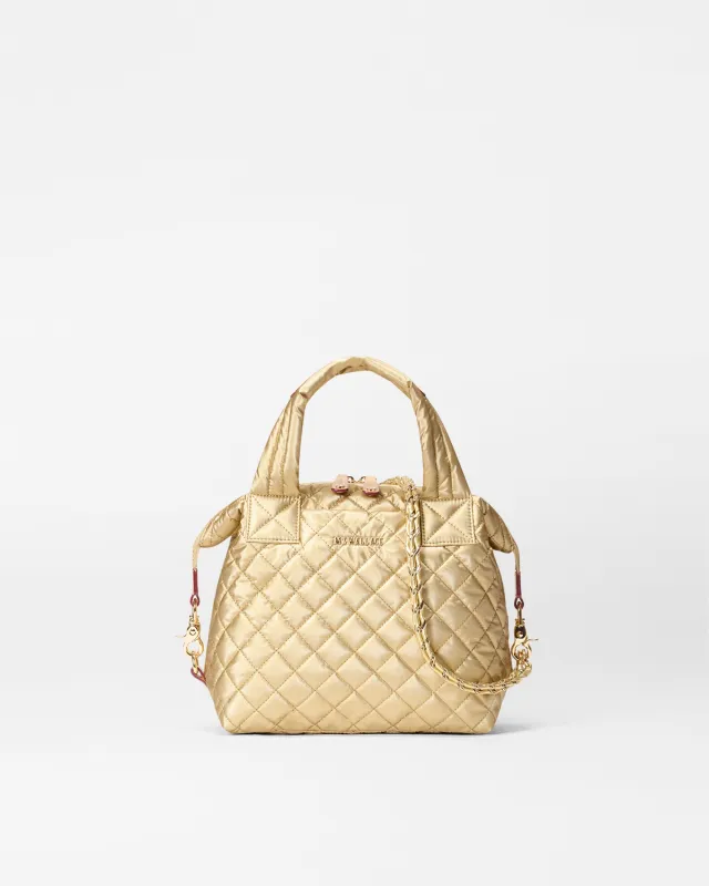 Light Gold Pearl Small Sutton Deluxe w/ Chain sold by MZ Wallace