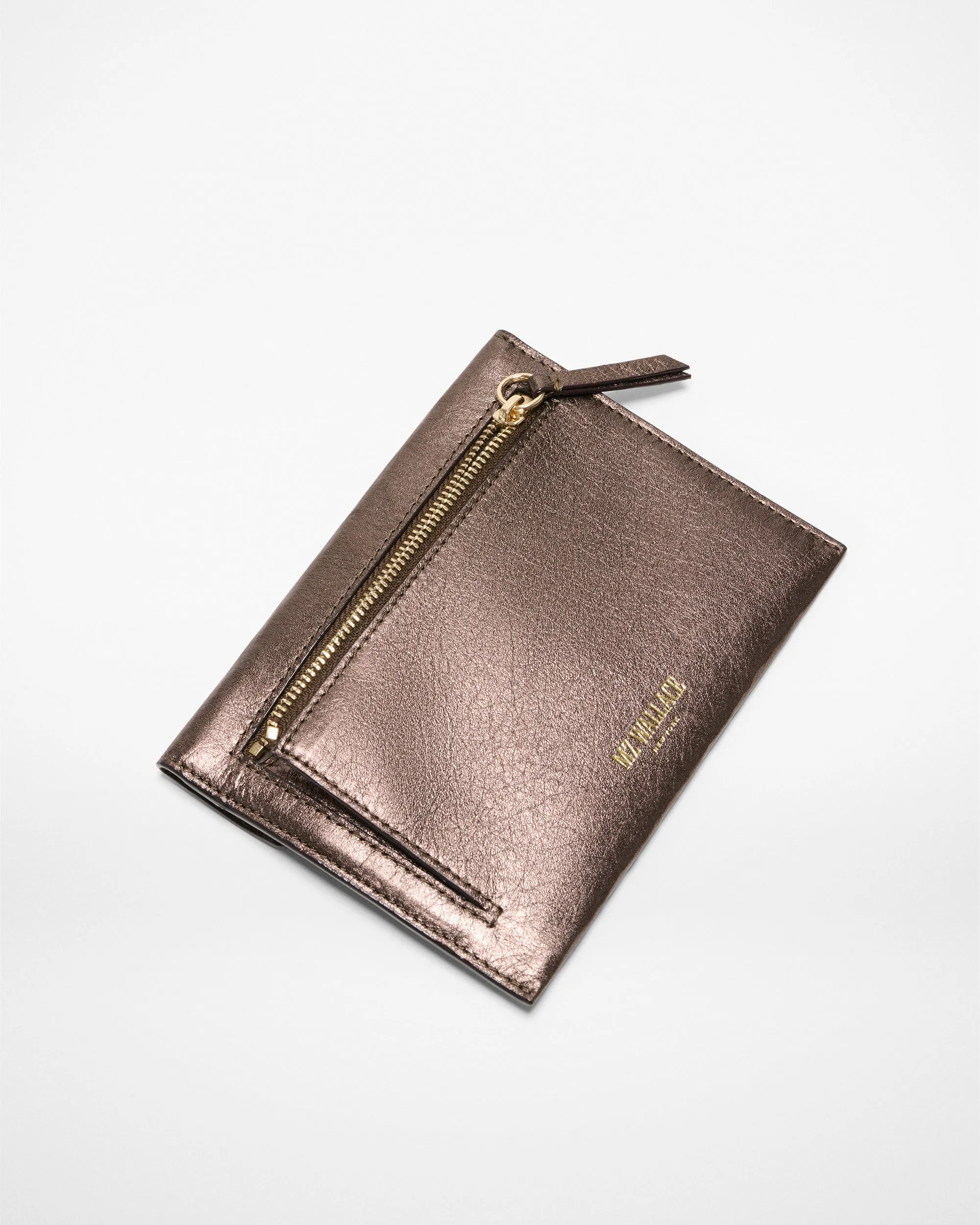 Espresso Metallic Leather Greta sold by MZ Wallace product image thumbnail 4