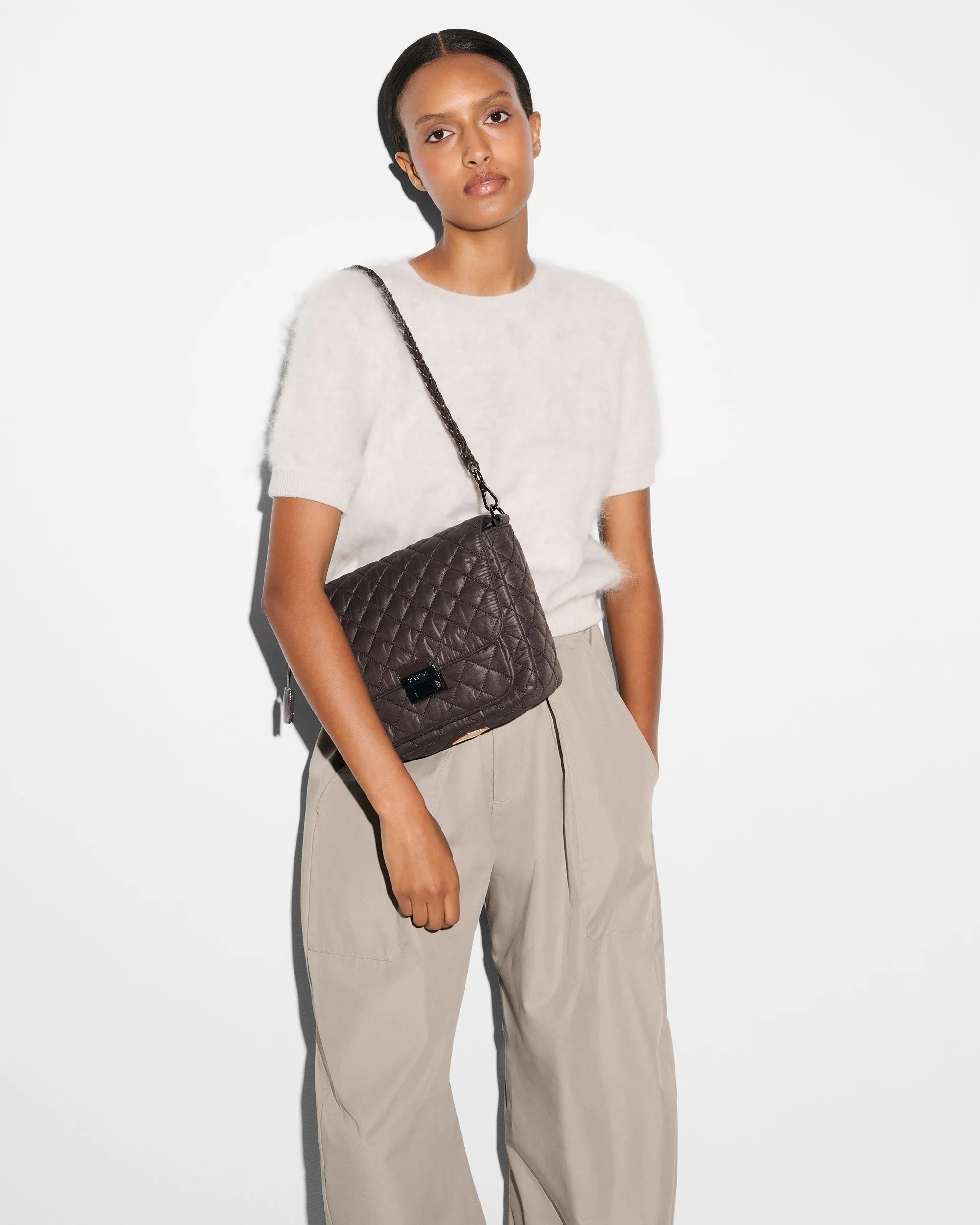 Espresso Medium Crosby Lock Crossbody sold by MZ Wallace product image thumbnail 2