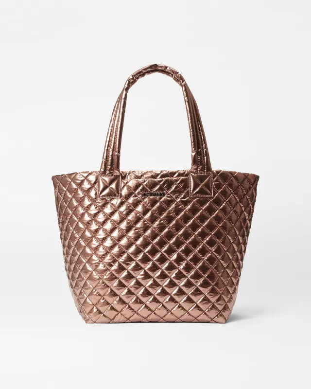 Copper Metallic Lacquer Medium Metro Tote Deluxe sold by MZ Wallace