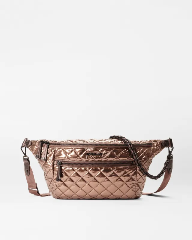 Copper Metallic Lacquer Crosby Crossbody Sling Bag sold by MZ Wallace