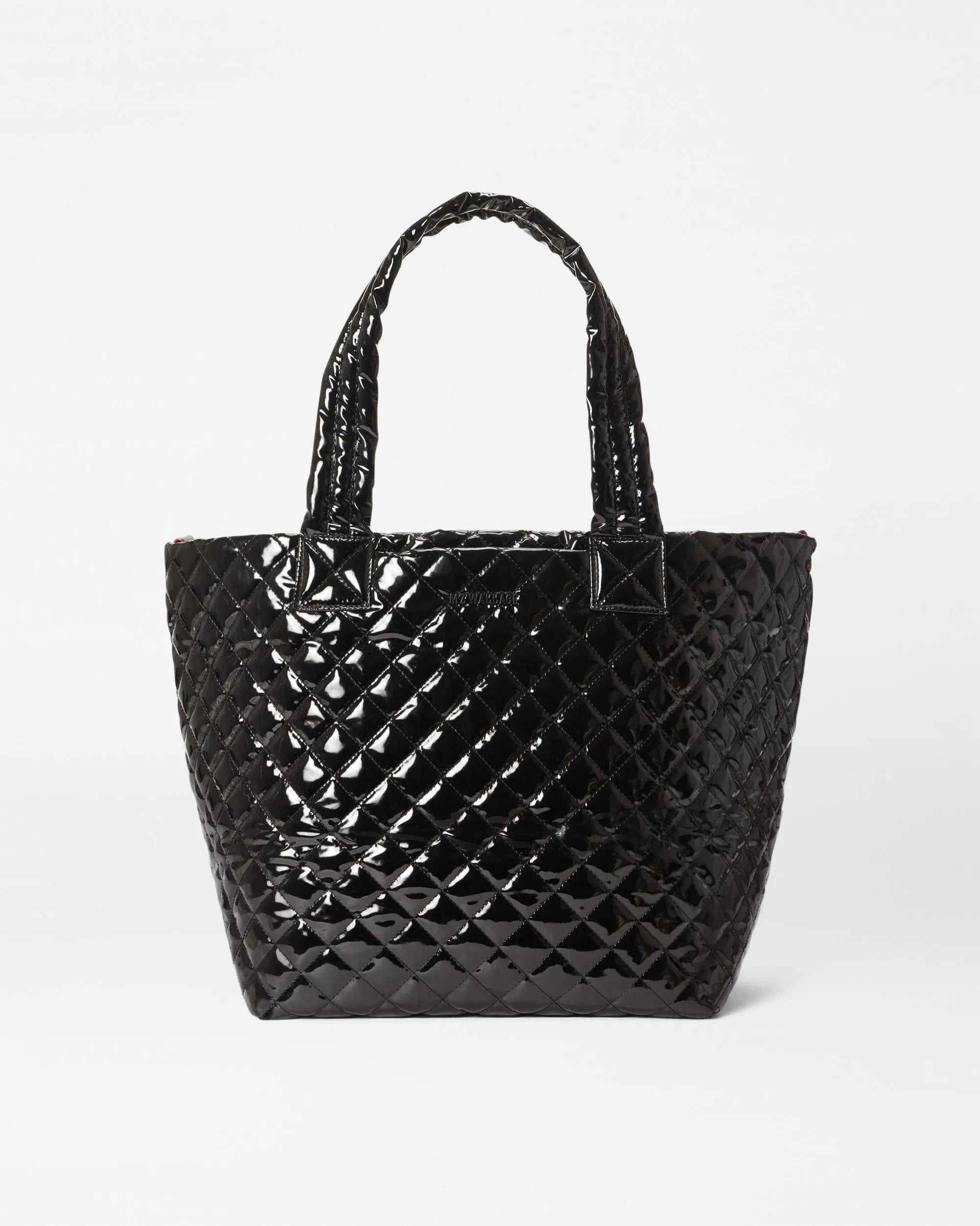 Black Lacquer Medium Metro Tote Deluxe sold by MZ Wallace