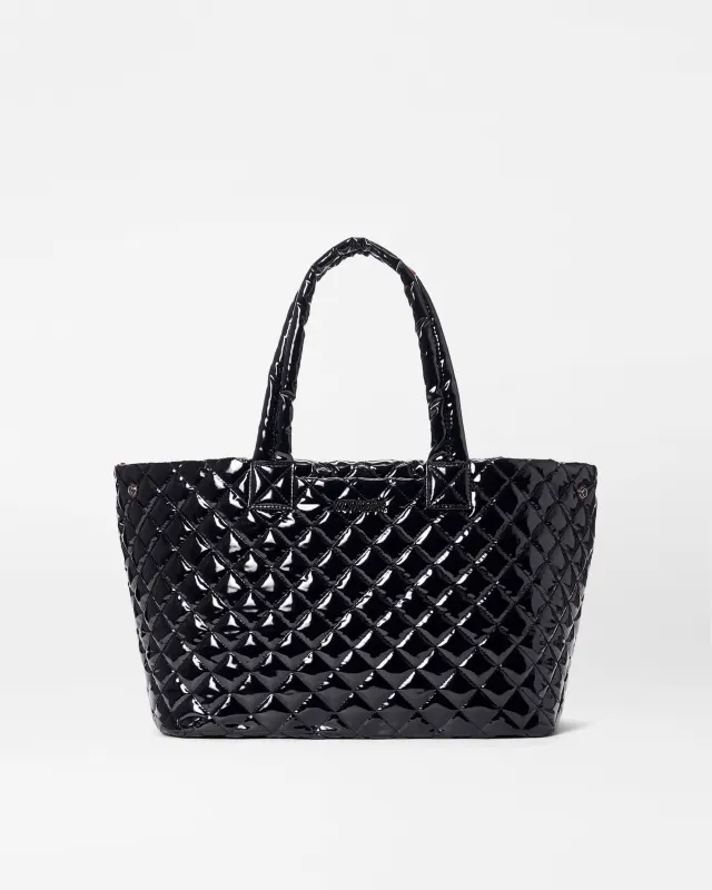 Black Lacquer Medium Metro City Tote sold by MZ Wallace