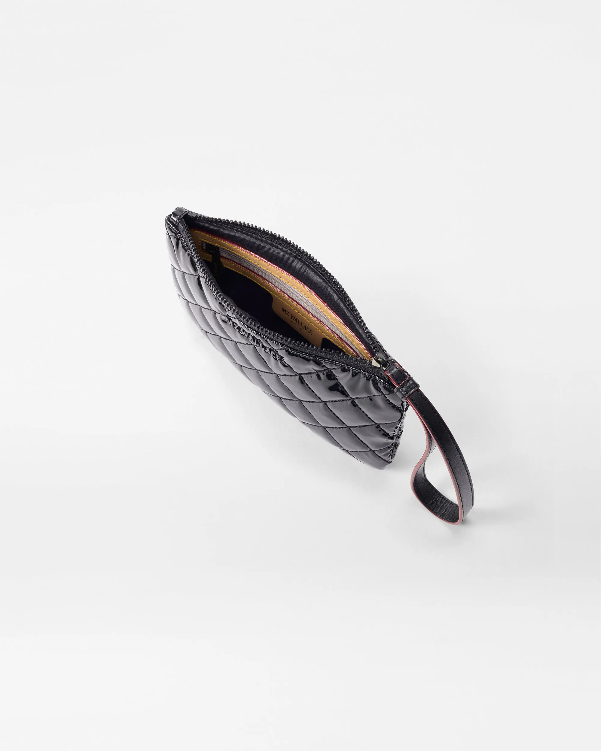 Black Lacquer Flat Metro Wristlet sold by MZ Wallace product image thumbnail 4